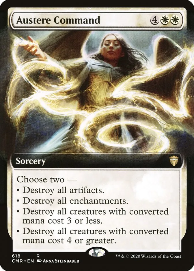 2020 Commander Legends Austere Command rare #618 rare card image