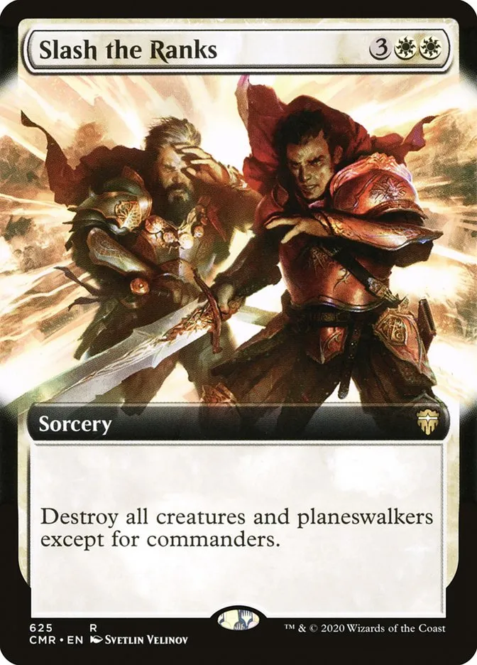 2020 Commander Legends Slash the Ranks [Extended Art] rare #625 rare card image