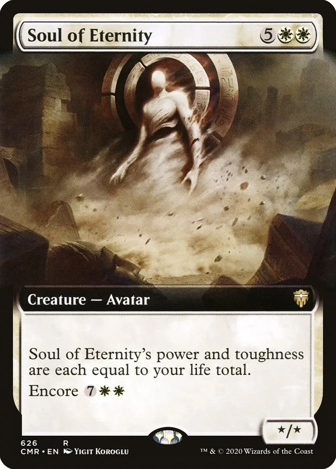 2020 Commander Legends Soul of Eternity [Extended Art] rare #626 rare card image