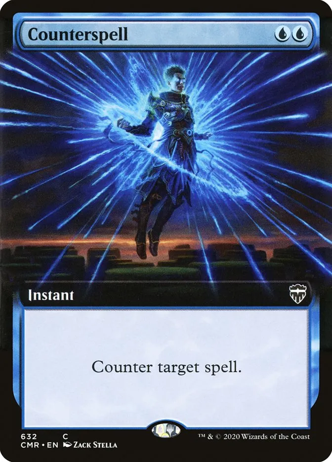 2020 Commander Legends Counterspell [Extended Art Foil] common #632 common card image