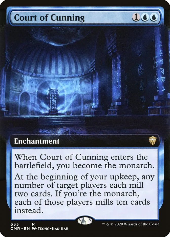 2020 Commander Legends Court of Cunning [Extended Art] rare #633 rare card image