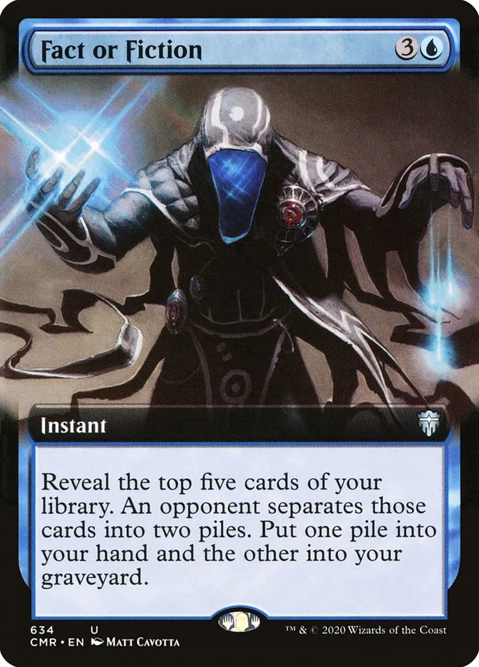 2020 Commander Legends Fact or Fiction [Extended Art] uncommon #634 uncommon card image
