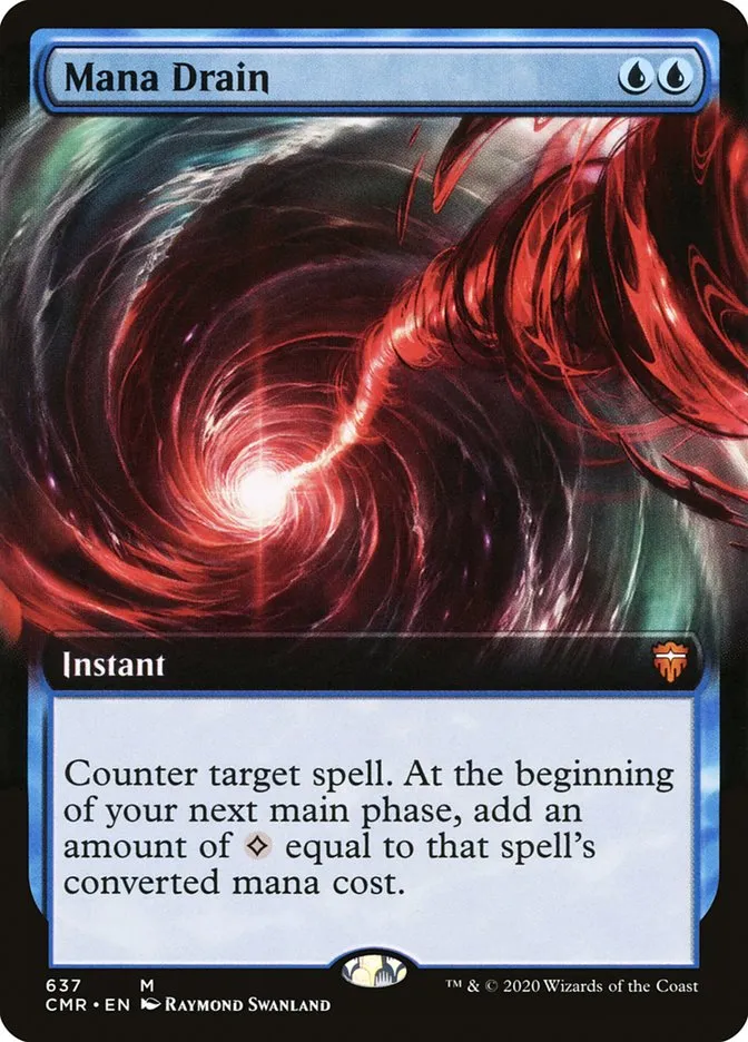 2020 Commander Legends Mana Drain [Extended Art] mythic #637 mythic card image