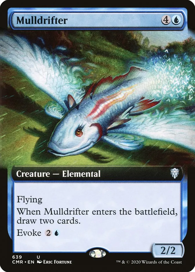 2020 Commander Legends Mulldrifter [Extended Art] uncommon #639 uncommon card image