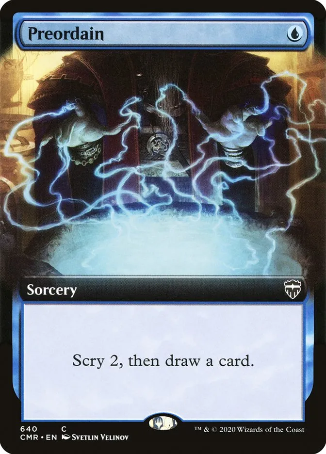 2020 Commander Legends Preordain common #640 common card image