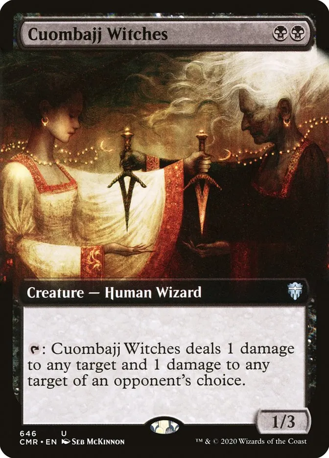 2020 Commander Legends Cuombajj Witches [Extended Art] uncommon #646 uncommon card image