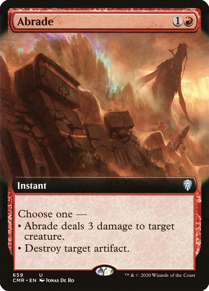 2020 Commander Legends Abrade uncommon #659 uncommon card image