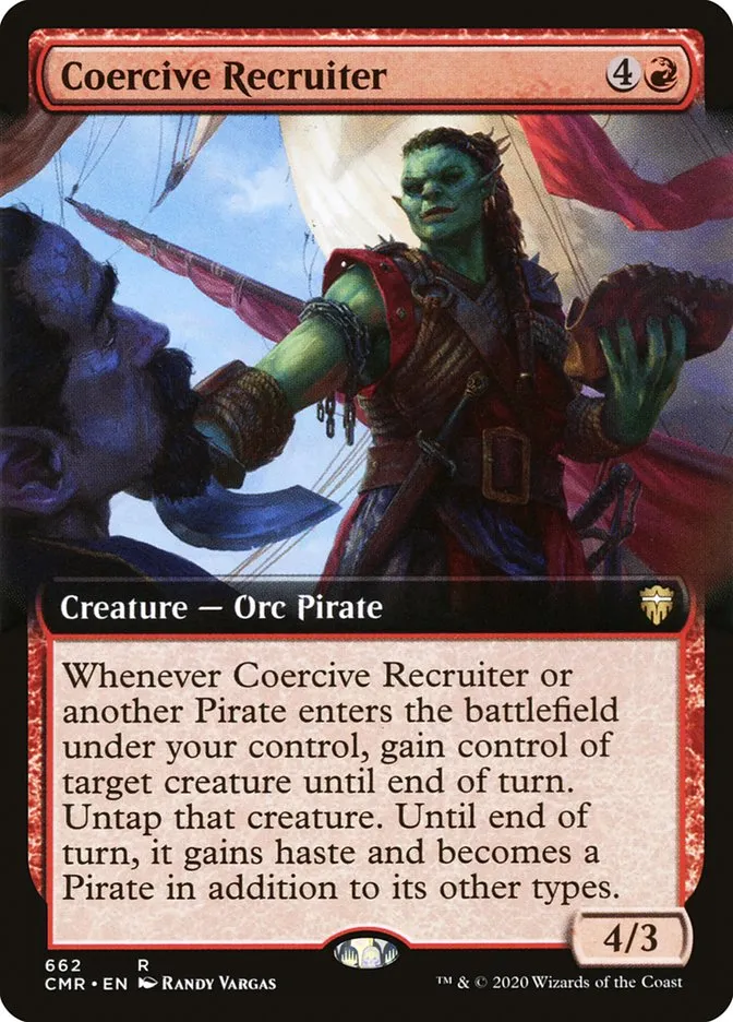 2020 Commander Legends Coercive Recruiter rare #662 rare card image