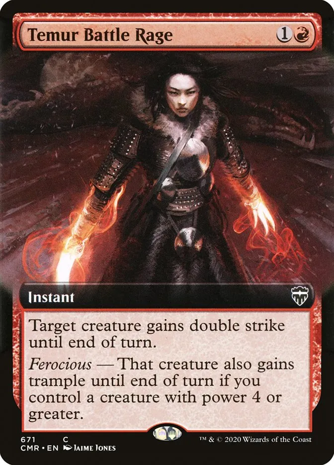 2020 Commander Legends Temur Battle Rage common #671 common card image