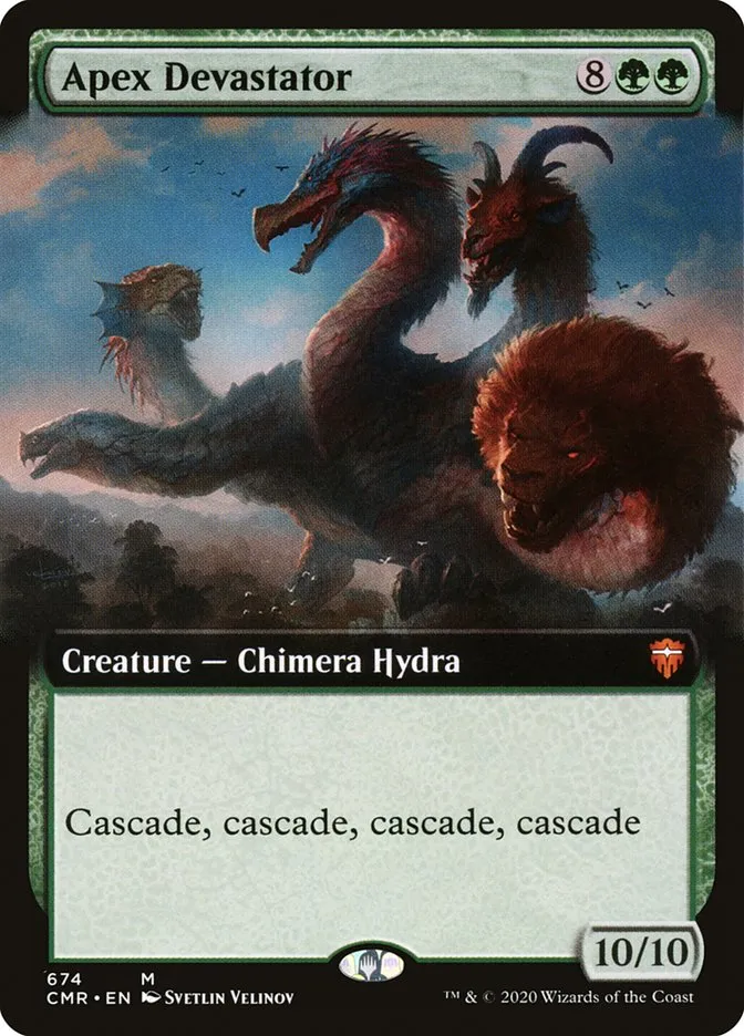 2020 Commander Legends Apex Devastator mythic #674 mythic card image