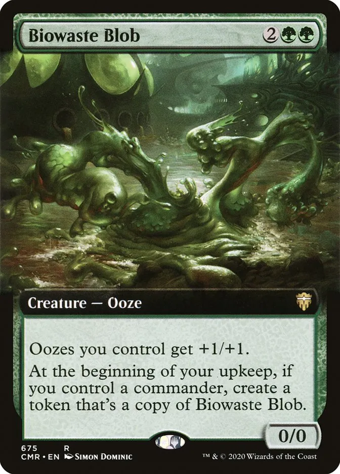 2020 Commander Legends Biowaste Blob rare #675 rare card image
