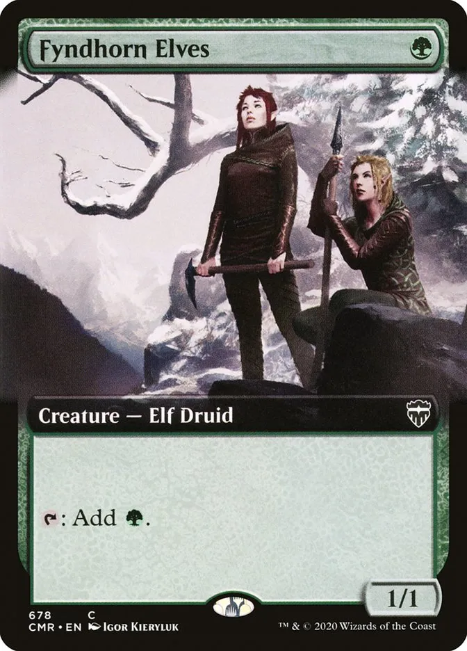 2020 Commander Legends Fyndhorn Elves [Extended Art] common #678 common card image