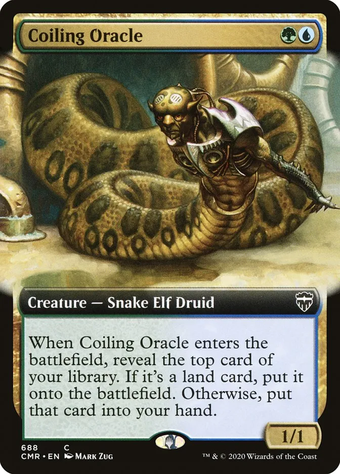 2020 Commander Legends Coiling Oracle common #688 common card image