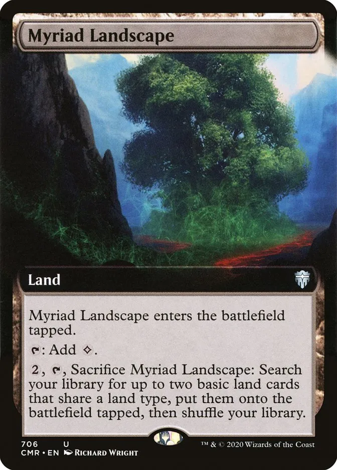 2020 Commander Legends Myriad Landscape uncommon #706 uncommon card image