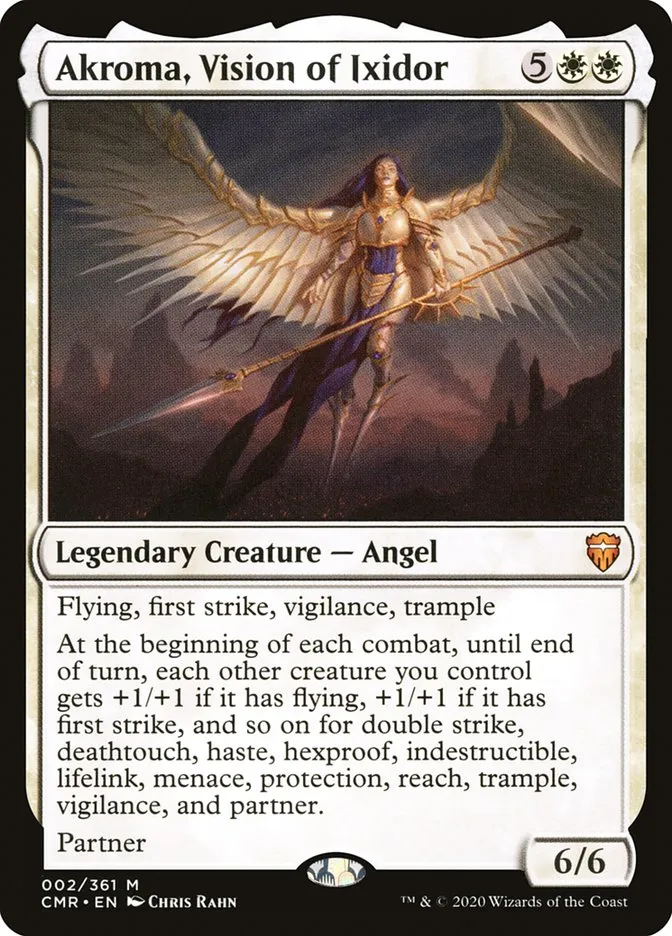2020 Commander Legends Akroma, Vision of Ixidor [Foil] mythic #2 mythic card image