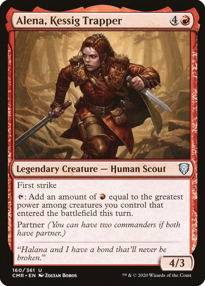 2020 Commander Legends Alena, Kessig Trapper #160 uncommon card image