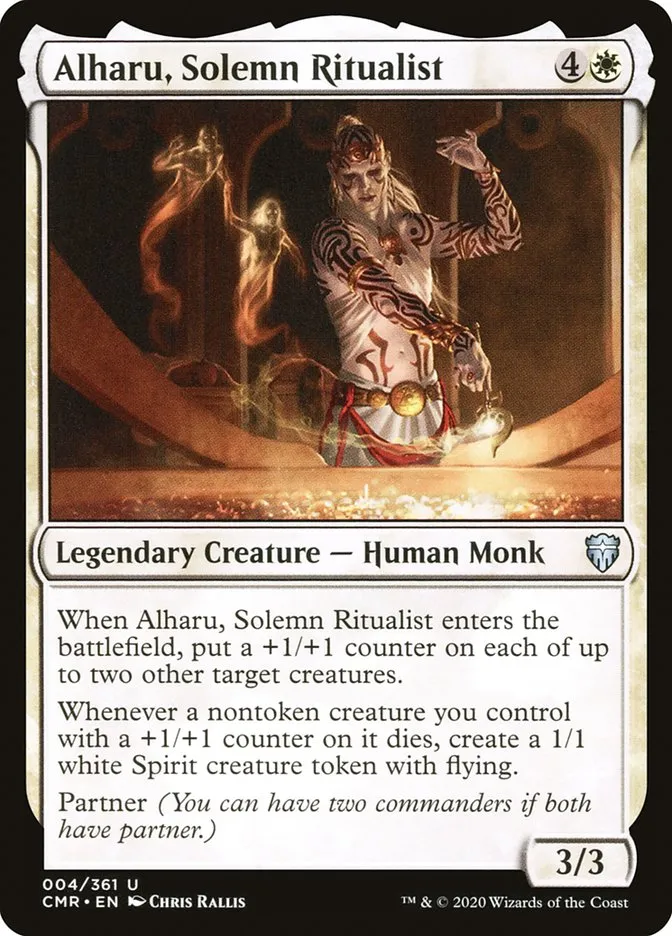 2020 Commander Legends Alharu, Solemn Ritualist [Foil] uncommon #4 uncommon card image