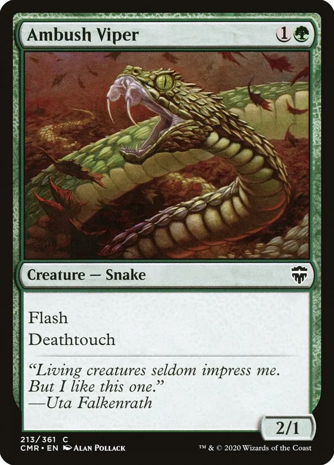 2020 Commander Legends Ambush Viper #213 common card image