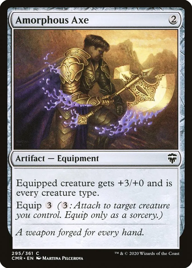 2020 Commander Legends Amorphous Axe common #295 common card image
