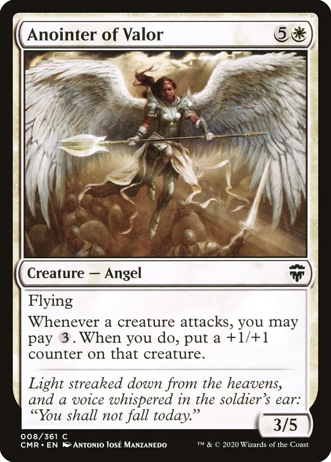 2020 Commander Legends Anointer of Valor [Foil] common #8 common card image