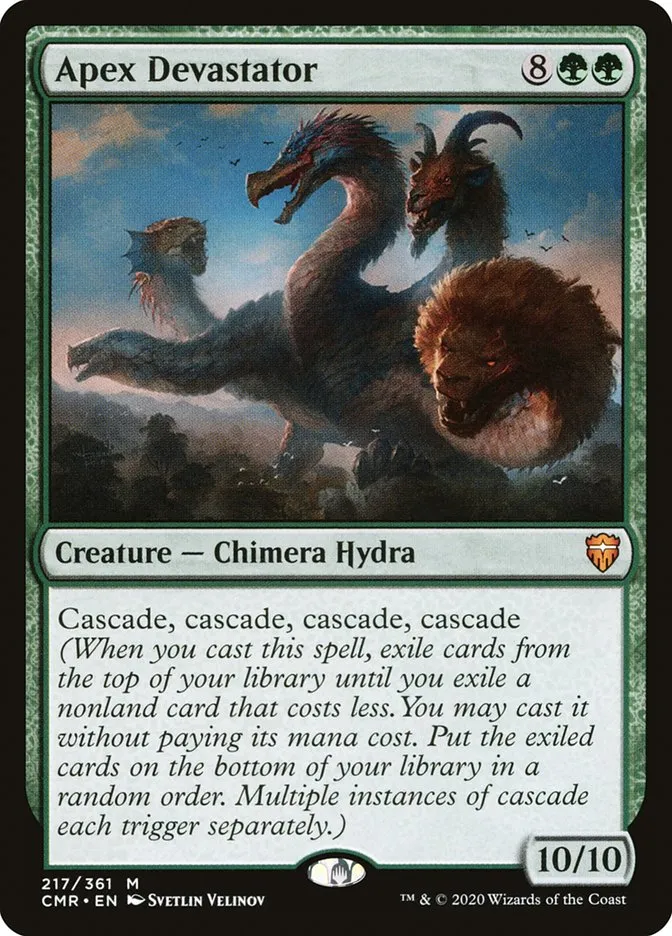 2020 Commander Legends Apex Devastator mythic #217 mythic card image