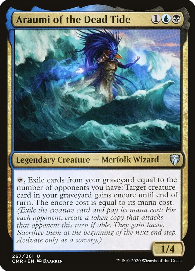 2020 Commander Legends Araumi of the Dead Tide #267 uncommon card image