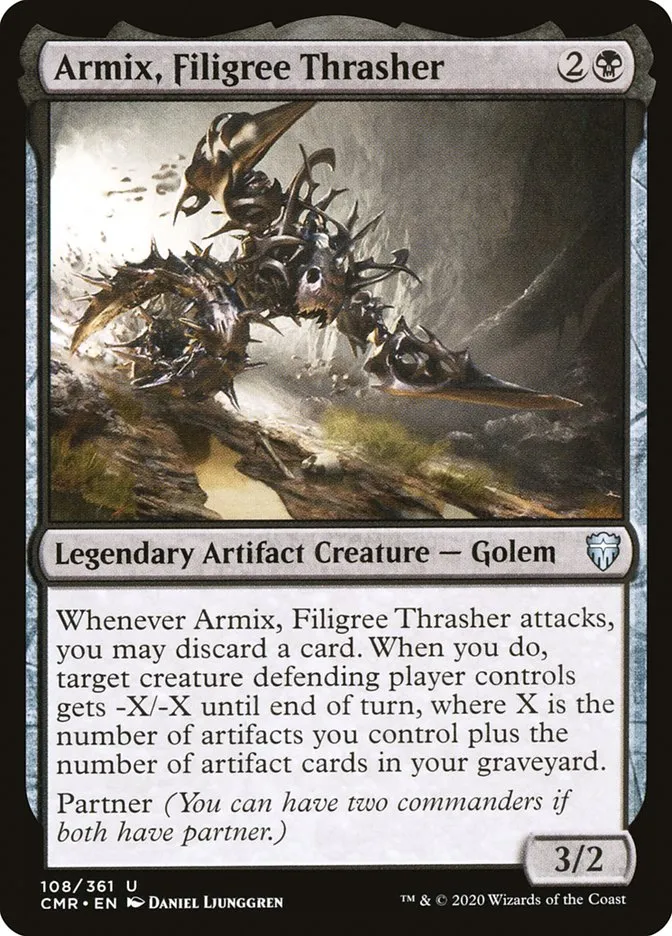 2020 Commander Legends Armix, Filigree Thrasher #108 uncommon card image