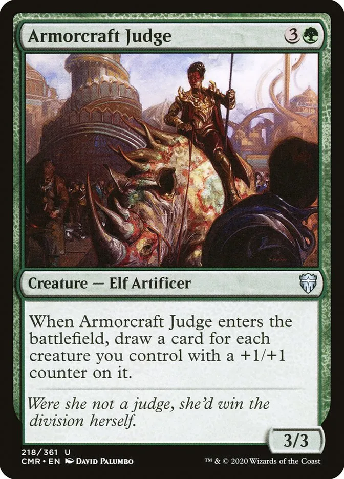 2020 Commander Legends Armorcraft Judge #218 uncommon card image