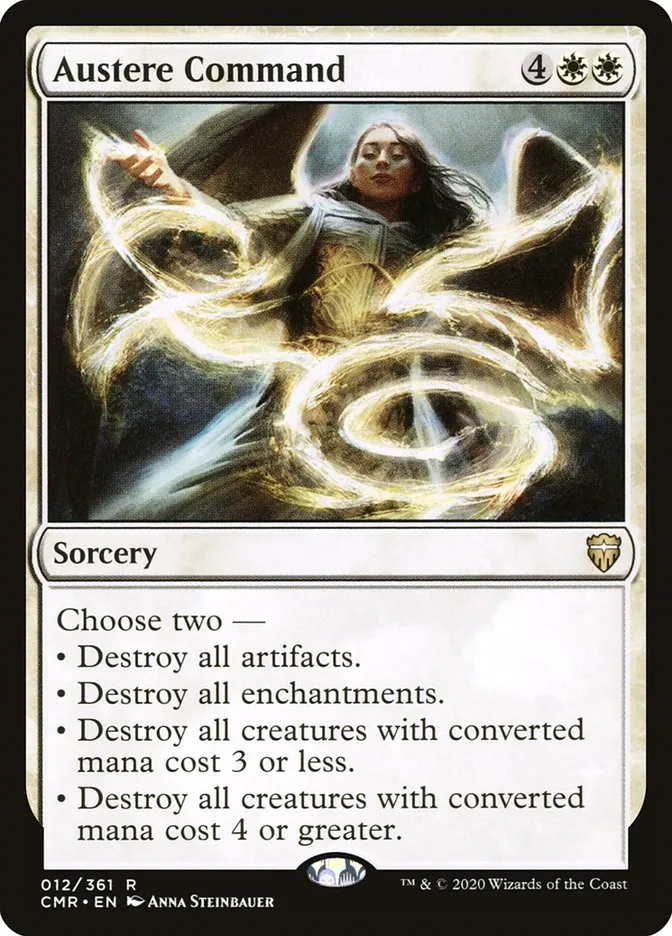 2020 Commander Legends Austere Command rare #12 rare card image