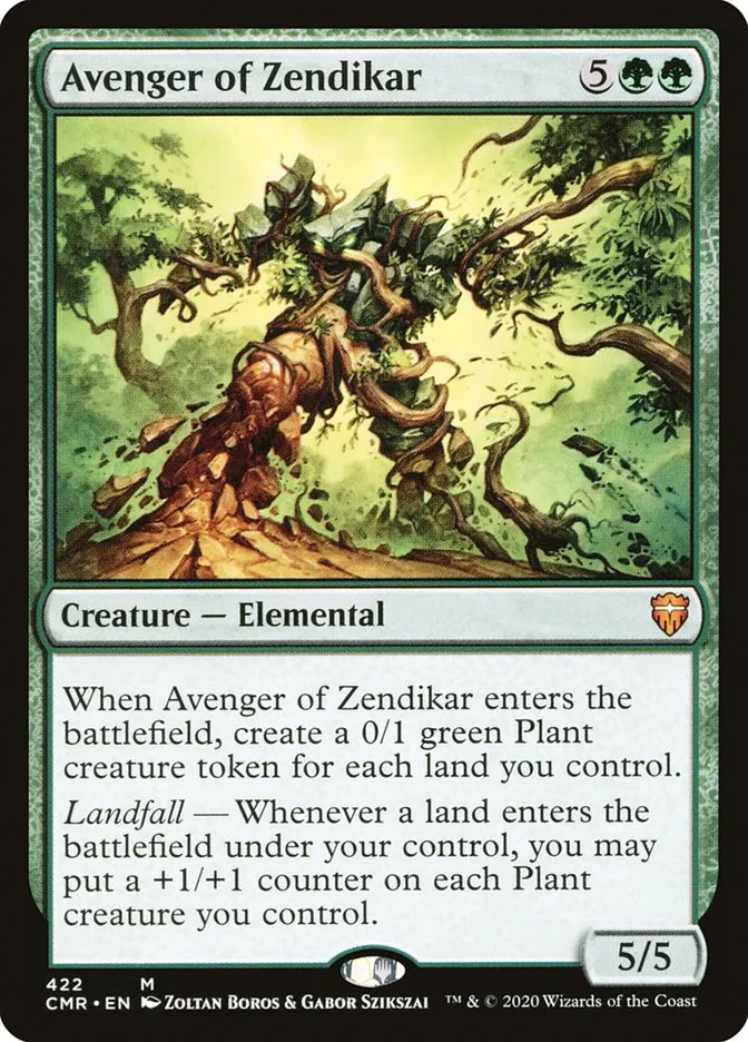 2020 Commander Legends Avenger of Zendikar mythic #422 mythic card image