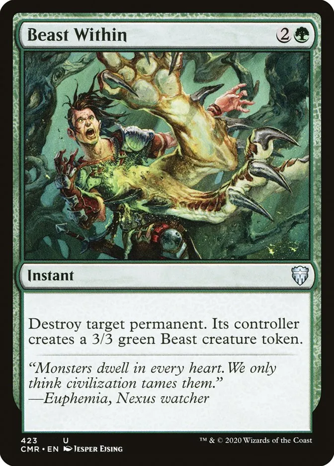 2020 Commander Legends Beast Within [Foil] uncommon #423 uncommon card image