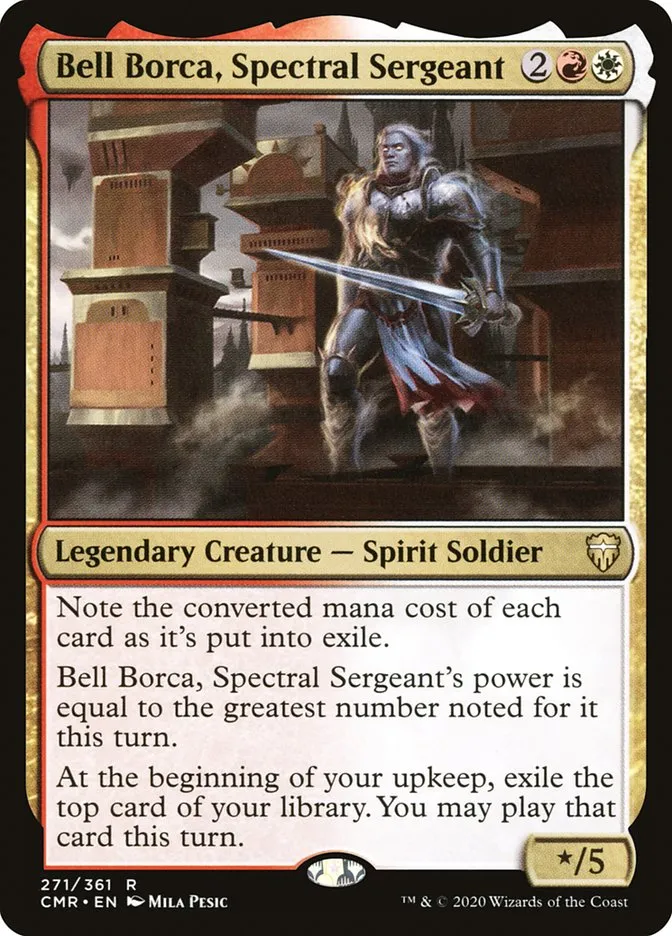 2020 Commander Legends Bell Borca, Spectral Sergeant rare #271 rare card image