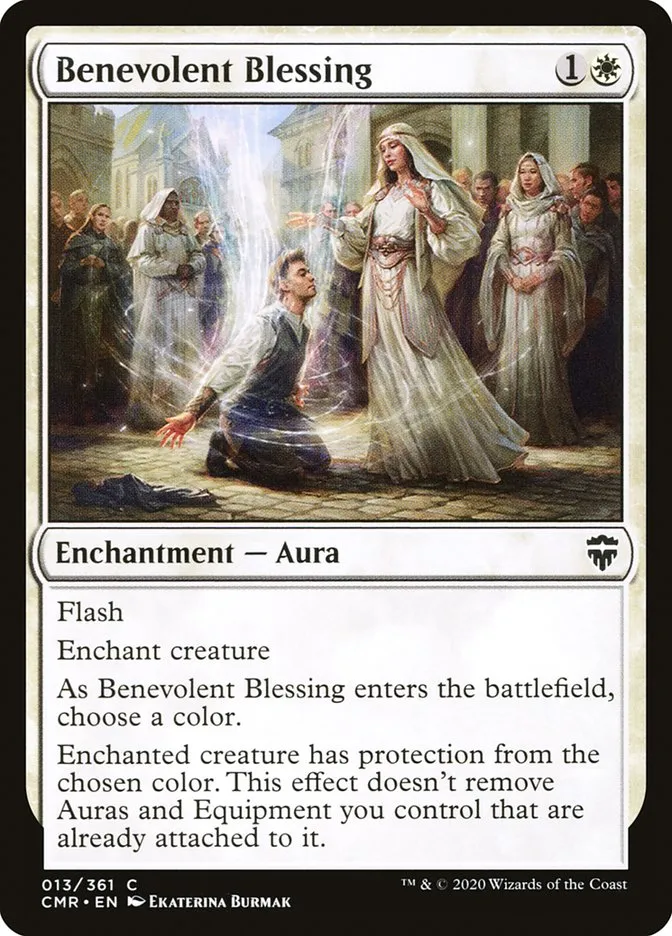 2020 Commander Legends Benevolent Blessing common #13 common card image