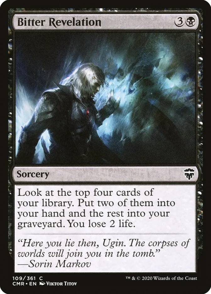2020 Commander Legends Bitter Revelation common #109 common card image
