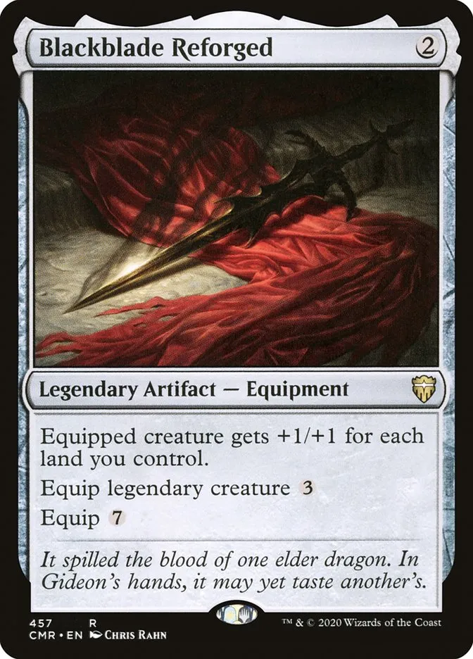 2020 Commander Legends Blackblade Reforged #457 rare card image