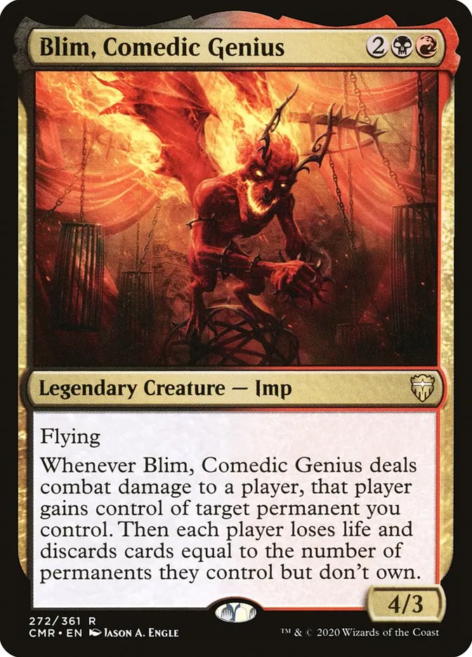 2020 Commander Legends Blim, Comedic Genius #272 rare card image