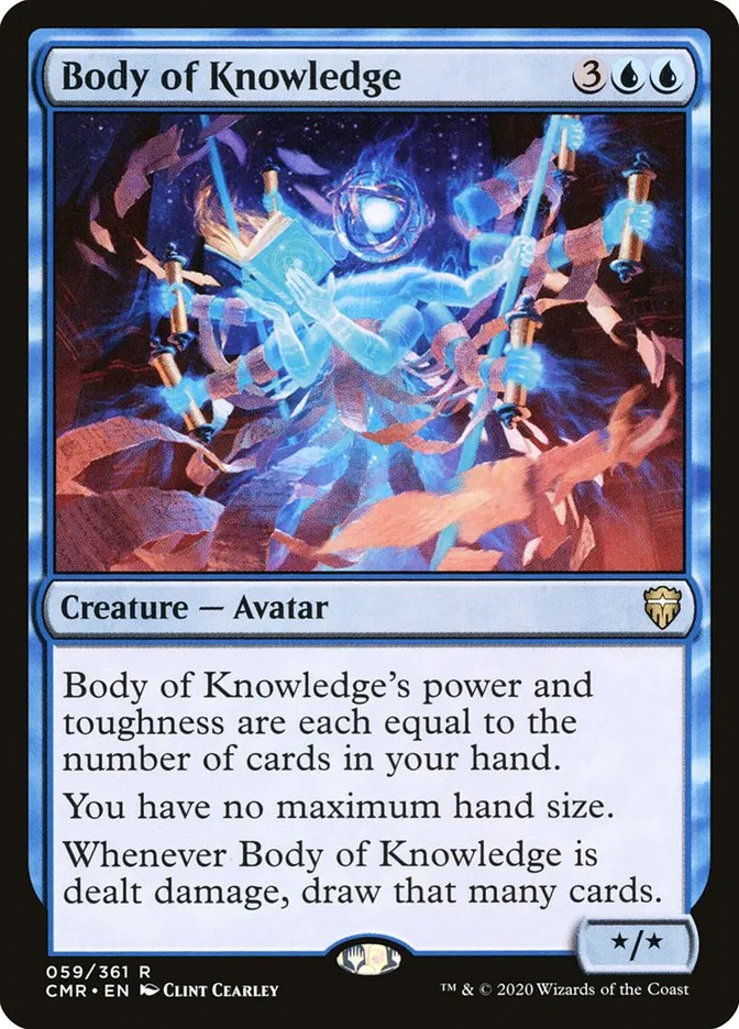 2020 Commander Legends Body of Knowledge [Foil] rare #59 rare card image