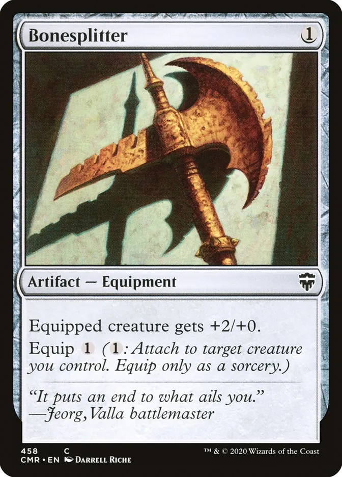 2020 Commander Legends Bonesplitter common #458 common card image