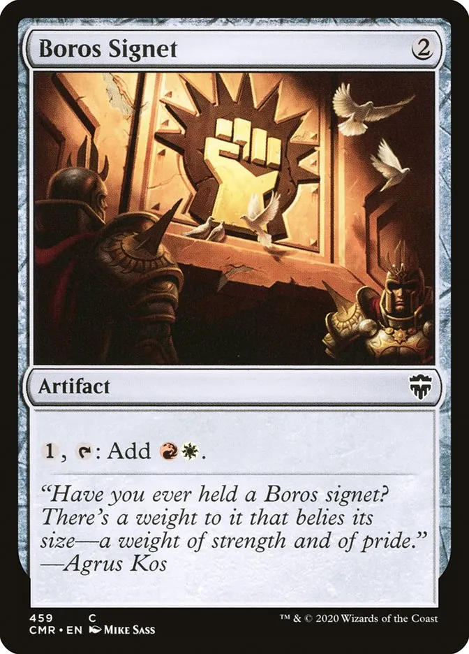 2020 Commander Legends Boros Signet common #459 common card image