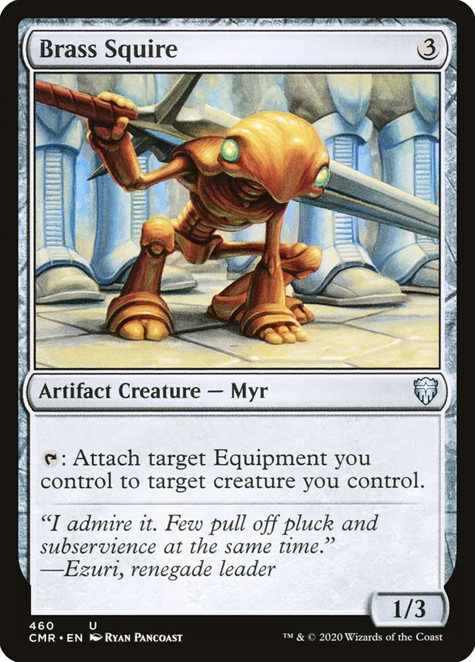2020 Commander Legends Brass Squire uncommon #460 uncommon card image