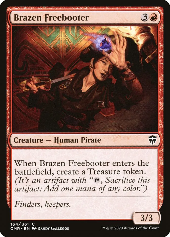2020 Commander Legends Brazen Freebooter common #164 common card image