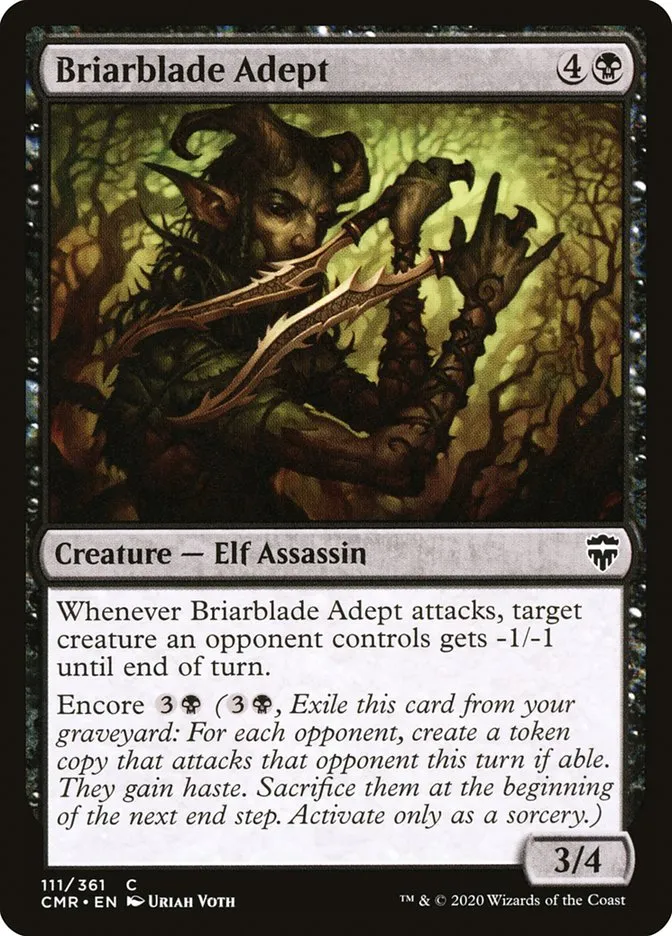 2020 Commander Legends Briarblade Adept common #111 common card image