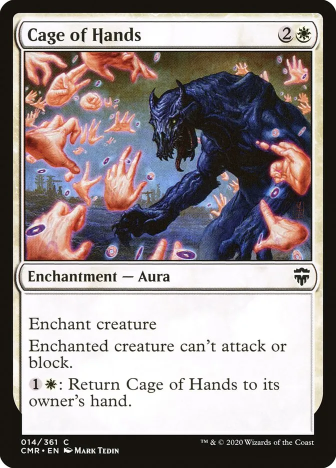 2020 Commander Legends Cage of Hands [Foil] common #14 common card image