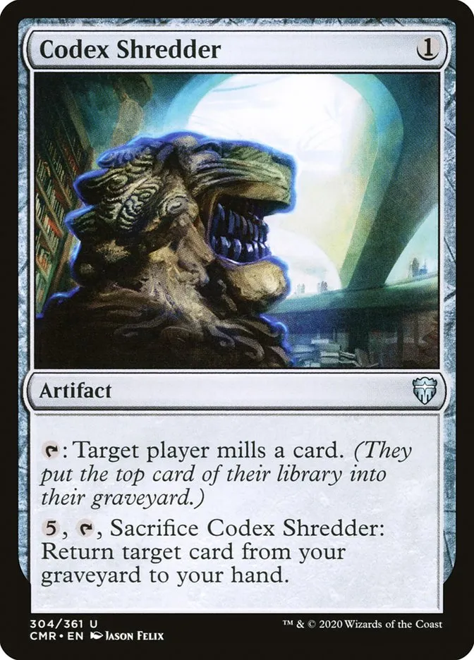 2020 Commander Legends Codex Shredder uncommon #304 uncommon card image