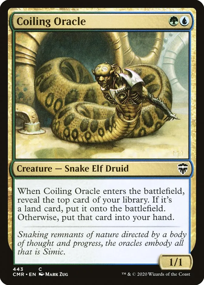 2020 Commander Legends Coiling Oracle common #443 common card image