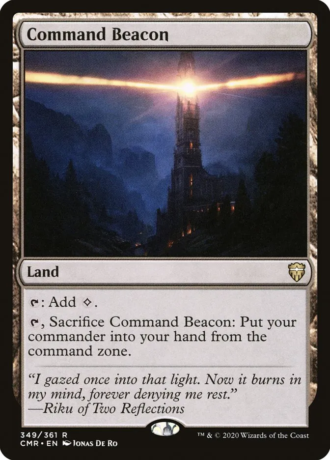 2020 Commander Legends Command Beacon rare #349 rare card image