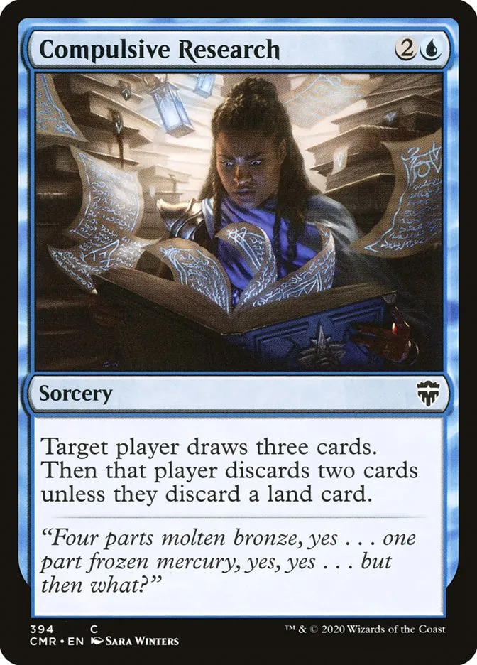 2020 Commander Legends Compulsive Research common #394 common card image