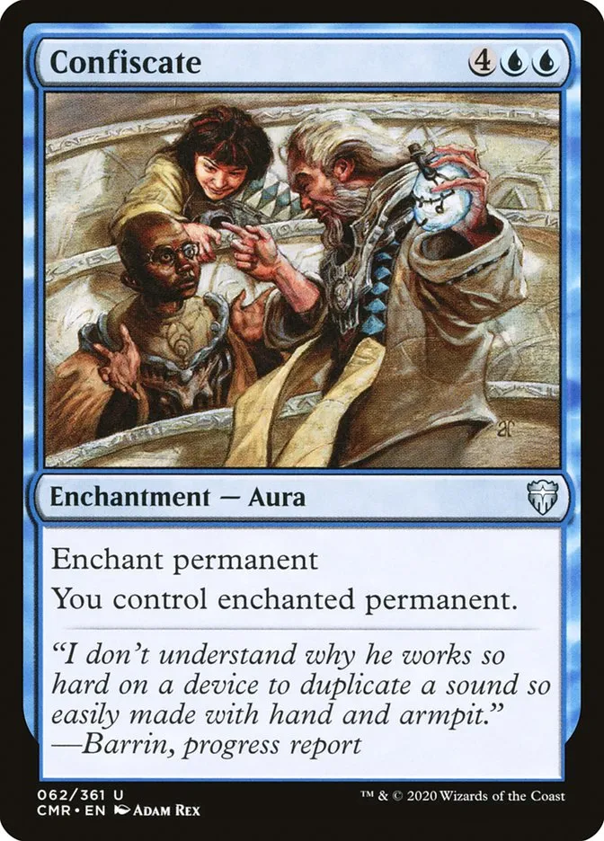 2020 Commander Legends Confiscate uncommon #62 uncommon card image