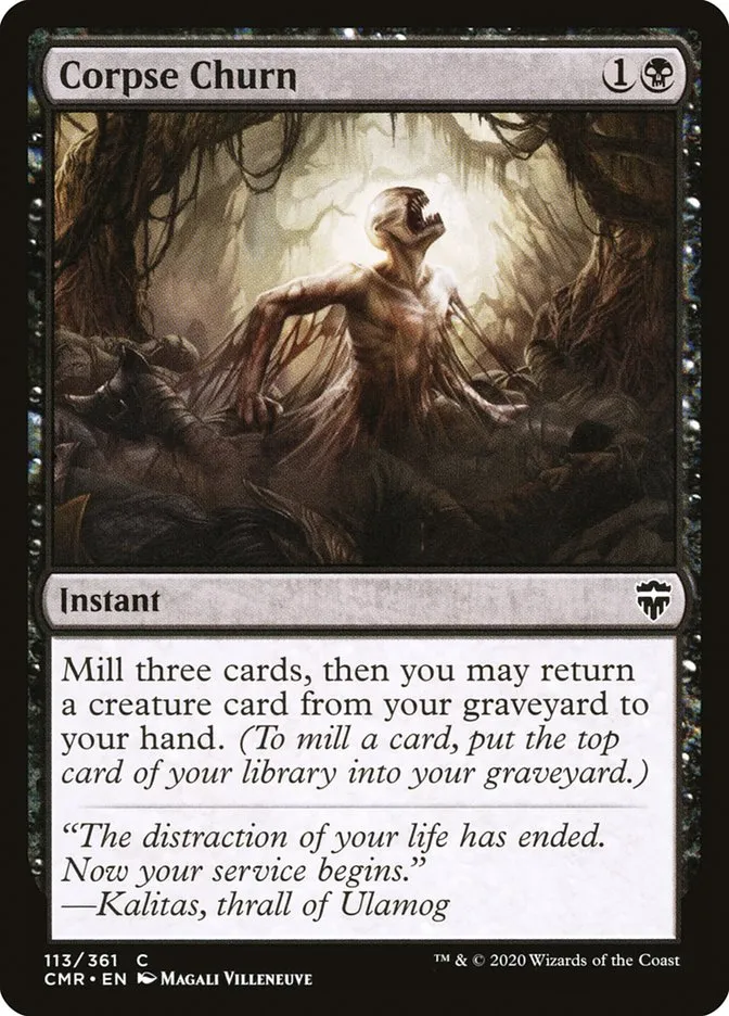 2020 Commander Legends Corpse Churn common #113 common card image