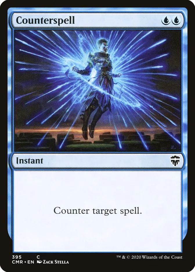 2020 Commander Legends Counterspell common #395 common card image